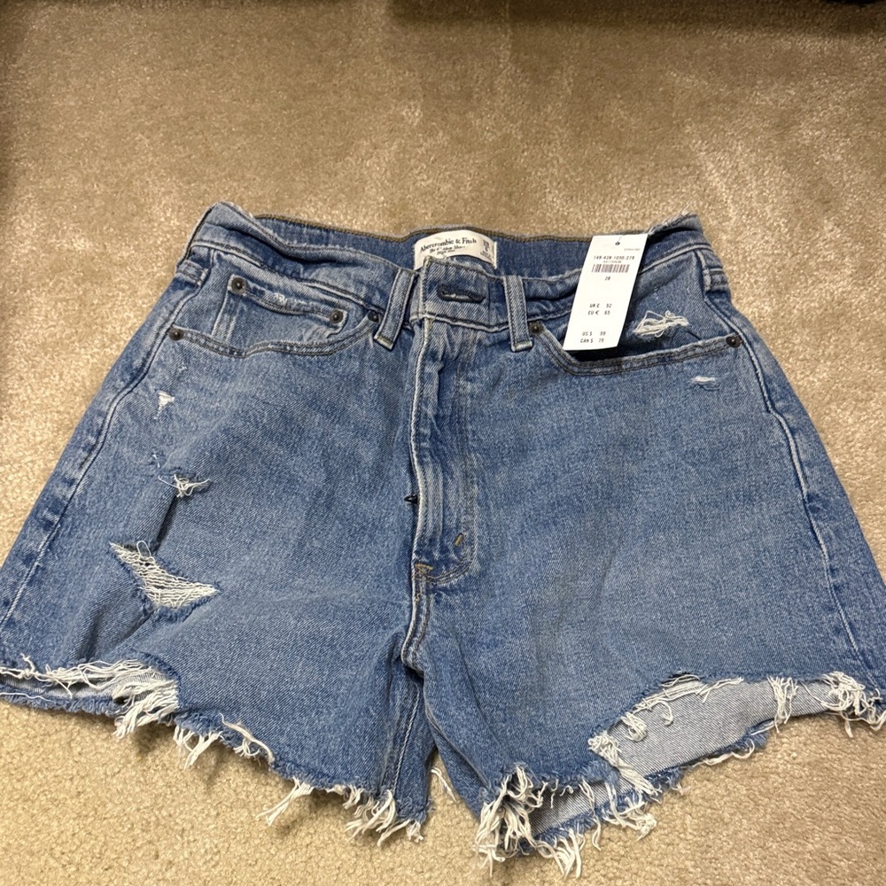 Abercrombie & Fitch Distressed Denim Shorts